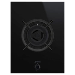 Smeg PV631CNX Dolce Stil Novo Gas Hob, Black/Stainless Steel